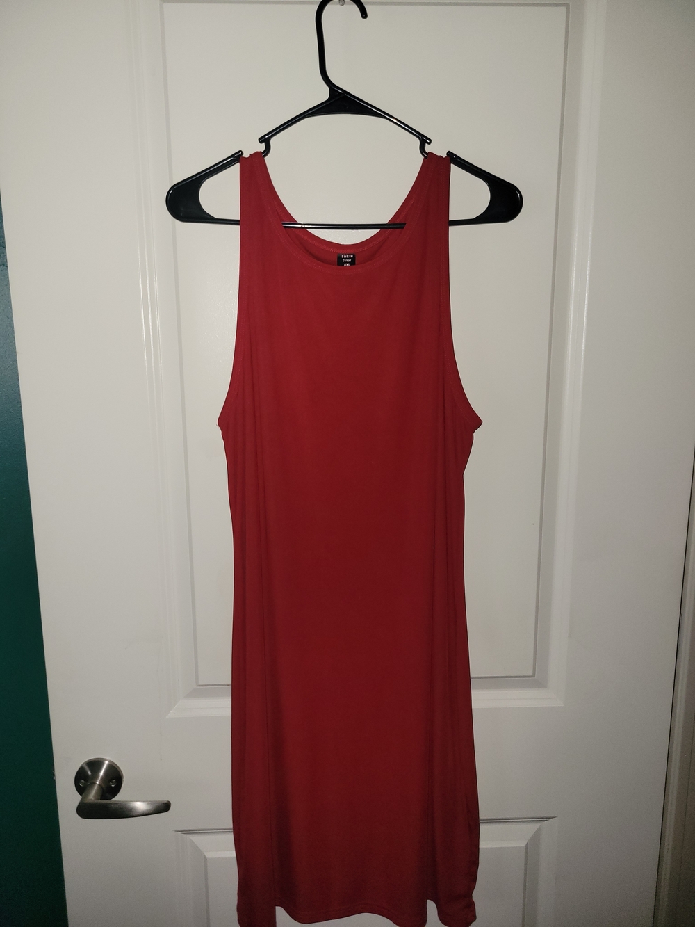 SHEIN Red Sleeveless Tank Dress